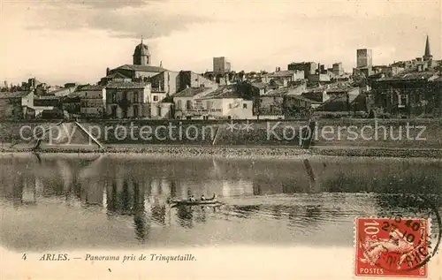 AK / Ansichtskarte Arles Bouches du Rhone Panorama pris de Trinquetaille Kat. Arles