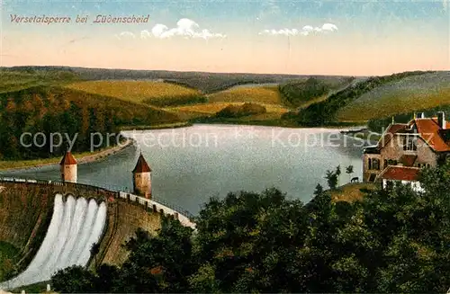 AK / Ansichtskarte Luedenscheid Versetalsperre Sperrmauer Stausee Kat. Luedenscheid