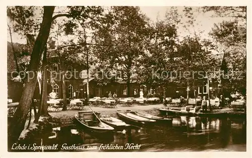 AK / Ansichtskarte Lehde Gasthaus zum froehlichen Hecht Kat. Luebbenau Spreewald