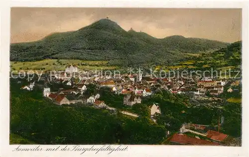 AK / Ansichtskarte Annweiler Trifels Panorama mit der Burgdreifaltigkeit Kat. Annweiler am Trifels