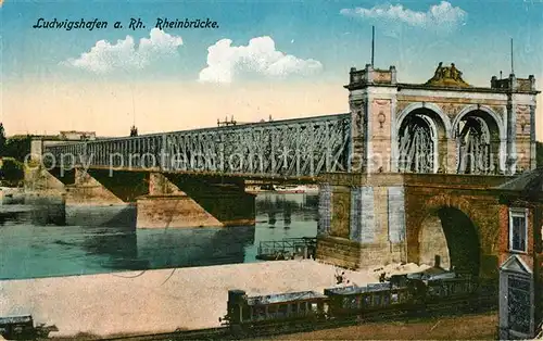 AK / Ansichtskarte Ludwigshafen Rhein Rheinbruecke Kat. Ludwigshafen am Rhein