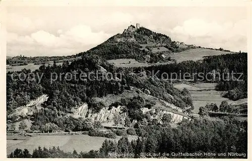 AK / Ansichtskarte Nuerburgring Quittelbacher Hoehe mit Nuerburg Kat. Nuerburg