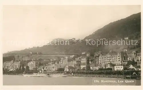 AK / Ansichtskarte Montreux VD Les Quais Lac Leman Kat. Montreux