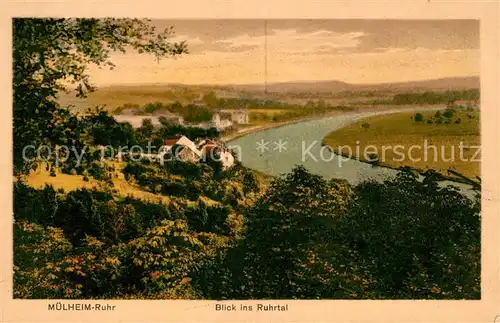 AK / Ansichtskarte Muelheim Ruhr Blick ins Ruhrtal Kat. Muelheim an der Ruhr