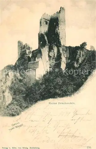 AK / Ansichtskarte Koenigswinter Ruine Drachenfels Kat. Koenigswinter