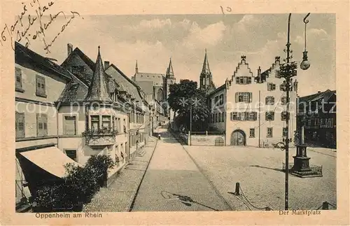 AK / Ansichtskarte Oppenheim Marktplatz Kat. Oppenheim Rhein