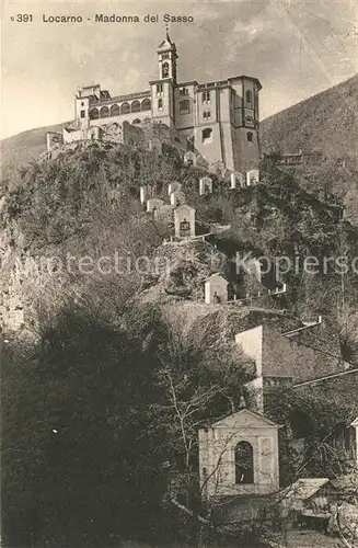 AK / Ansichtskarte Locarno Lago Maggiore Madonna del Sasso Chiesa Wallfahrtskirche