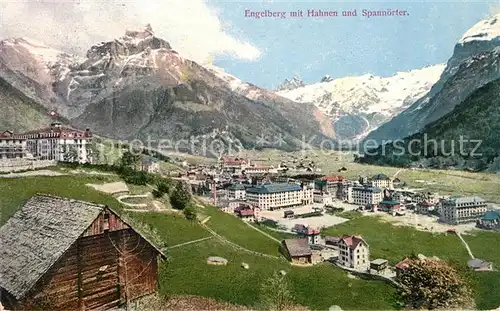 AK / Ansichtskarte Engelberg OW mit Hahnen und Spannoerter Kat. Engelberg