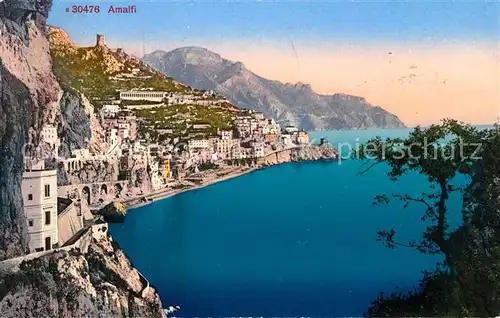 AK / Ansichtskarte Amalfi Panorama Kueste Golf von Salerno Kat. Amalfi