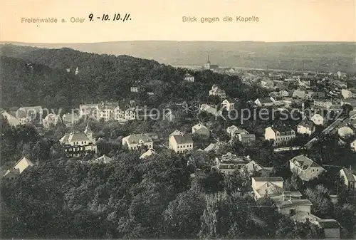 AK / Ansichtskarte Freienwalde Panorama Blick gegen die Kapelle Kat. Bad Freienwalde