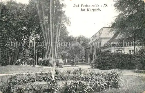 AK / Ansichtskarte Bad Freienwalde Kurpark Kat. Bad Freienwalde