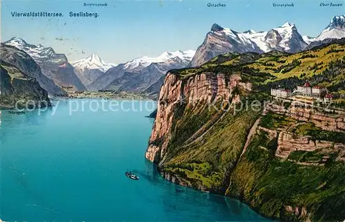 AK / Ansichtskarte Seelisberg UR Vierwaldstaettersee Grandhotel Sonnenberg Alpenpanorama Kat. Seelisberg