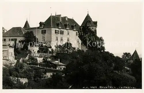 AK / Ansichtskarte Gruyeres FR Chateau Schloss Kat. Gruyeres
