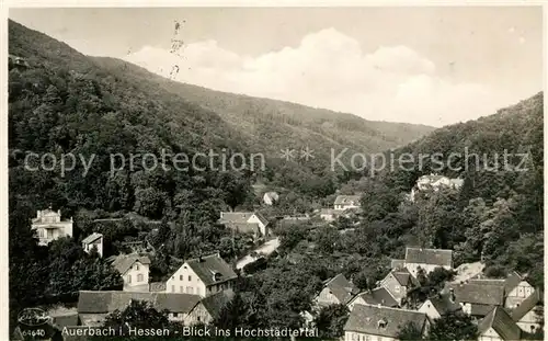 AK / Ansichtskarte Auerbach Bergstrasse Blick ins Hochstaedtertal Kat. Bensheim