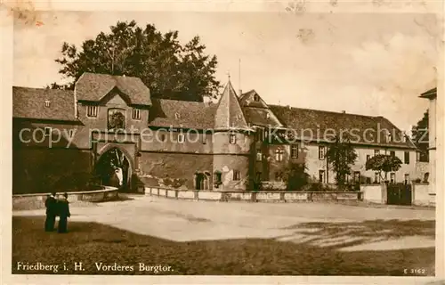 AK / Ansichtskarte Friedberg Hessen Vorderes Burgtor Kat. Friedberg (Hessen)