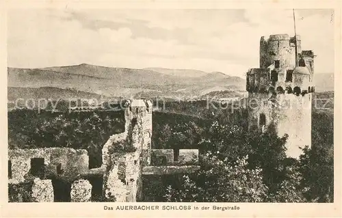 AK / Ansichtskarte Auerbach Bergstrasse Schloss Ruine Kat. Bensheim