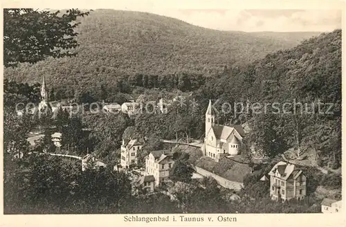 AK / Ansichtskarte Schlangenbad Taunus Teilansicht Kat. Schlangenbad