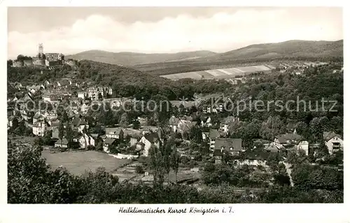 AK / Ansichtskarte Koenigstein Taunus Panorama Burgruine Kat. Koenigstein im Taunus