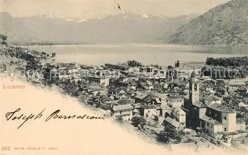 AK / Ansichtskarte Locarno Lago Maggiore Panorama Alpen