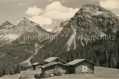 AK / Ansichtskarte Arosa GR Muehleboden mit Furkapass Alpen Kat. Arosa