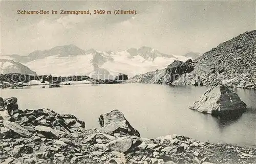 AK / Ansichtskarte Schwarzsee Tirol Bergsee im Zemmgrund Zillertaler Alpen Kat. Kitzbuehel