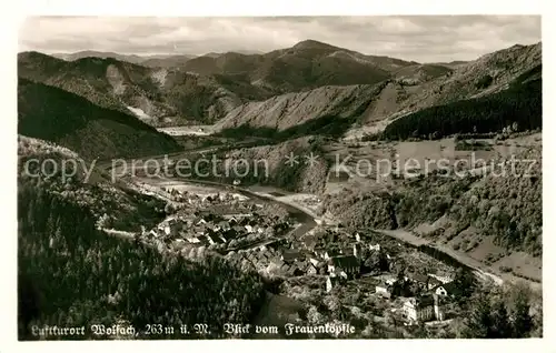 AK / Ansichtskarte Wolfach Blick vom Frauentoepfle Kat. Wolfach Schwarzwald