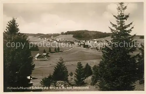 AK / Ansichtskarte Schoenwald Schwarzwald Panorama Kat. Schoenwald im Schwarzwald