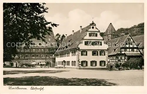 AK / Ansichtskarte Maulbronn Klosterhof Kat. Maulbronn