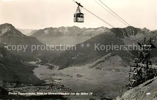 AK / Ansichtskarte Seilbahn Tiroler Zugspitzbahn Ehrwalderbecken  Kat. Bahnen