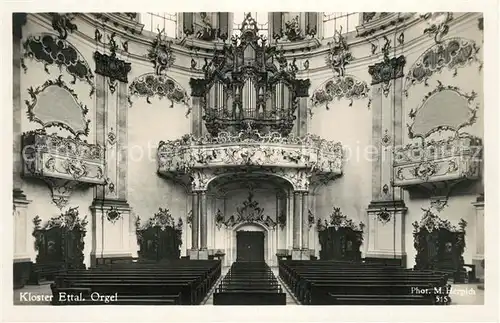 AK / Ansichtskarte Kirchenorgel Kloster Ettal Kat. Musik