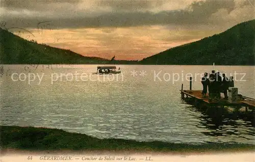 AK / Ansichtskarte Gerardmer Vosges Coucher de Soleil sur le Lac Kat. Gerardmer