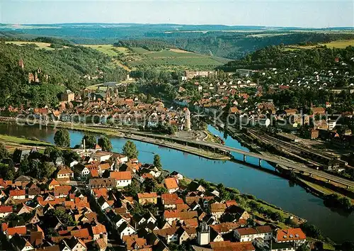 AK / Ansichtskarte Wertheim Main Kreuzwertheim Alte Schloss Odenwaldbruecke Kat. Wertheim