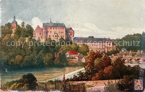 AK / Ansichtskarte Weilburg Schloss Lahnpartie Kat. Weilburg Lahn