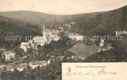 AK / Ansichtskarte Schlangenbad Taunus Ortsansicht Kat. Schlangenbad