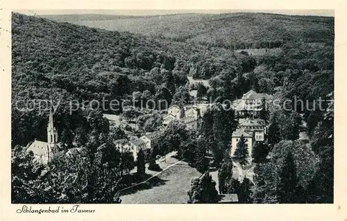 AK / Ansichtskarte Schlangenbad Taunus Panorama Kat. Schlangenbad