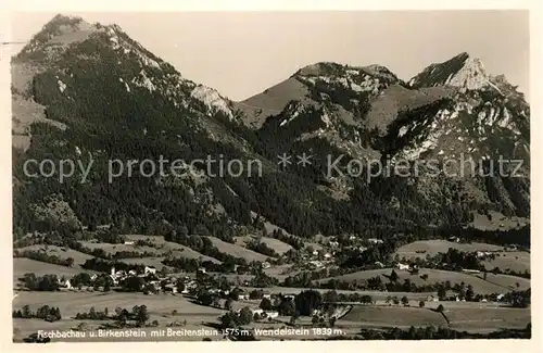 AK / Ansichtskarte Fischbachau und Birkenstein mit Breitenstein und Wendelstein Kat. Fischbachau