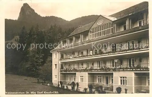 AK / Ansichtskarte Dorf Kreuth Waldsanatorium Dr May Kat. Kreuth