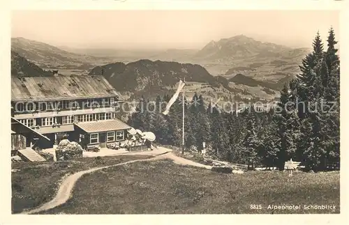 AK / Ansichtskarte Oberstdorf Alpenhotel Schoenblick Kat. Oberstdorf