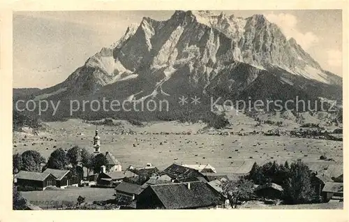 AK / Ansichtskarte Lermoos Tirol mit Zugspitze Kat. Lermoos