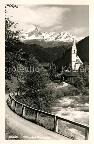 AK / Ansichtskarte Montafon Silbertal Kirche Kat. Silvretta Hochalpenstrasse