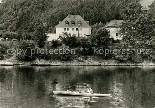 AK / Ansichtskarte Poessneck Linkenmuehle Restaurant an der Hohenwartetalsperre Kat. Poessneck