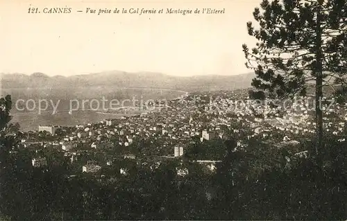 AK / Ansichtskarte Cannes Alpes Maritimes Vue prise de la Californie et Montagne de l Esterel Kat. Cannes