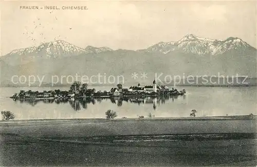 AK / Ansichtskarte Fraueninsel Chiemsee Panorama Kat. Chiemsee