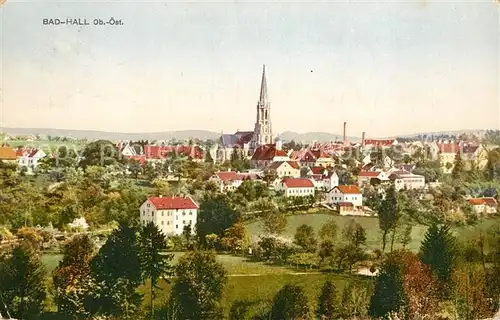 AK / Ansichtskarte Bad Hall Oberoesterreich Stadtblick mit Kirche Kat. Bad Hall