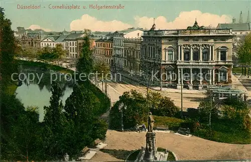 AK / Ansichtskarte Duesseldorf Corneliusplatz und Hofgartenstrasse Kat. Duesseldorf