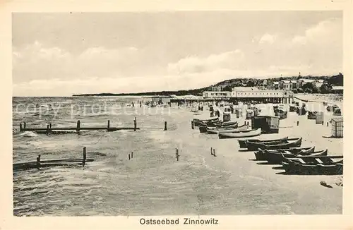 AK / Ansichtskarte Zinnowitz Ostseebad Strand