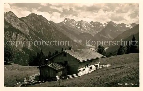 AK / Ansichtskarte Oberstdorf Alpengaststaette Hochleite  Kat. Oberstdorf