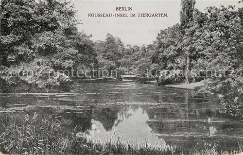 Berlin Rousseauinsel im Tiergarten Kat. Berlin