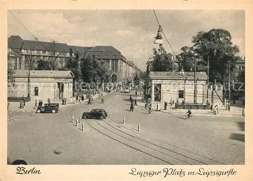 Berlin Leipziger Platz mit Leipzigerstrasse Kat. Berlin