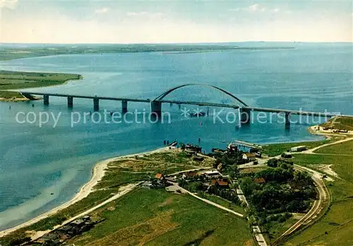 AK / Ansichtskarte Fehmarnsund Bruecke Fliegeraufnahme